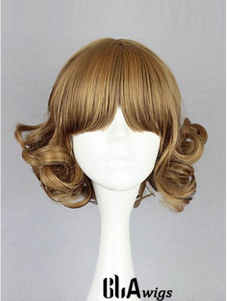 Capless Chin Length Wavy Blonde Amazing Bob Wigs