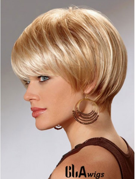 Short Bob Wigs For Women With Capless Straight Style Short Length