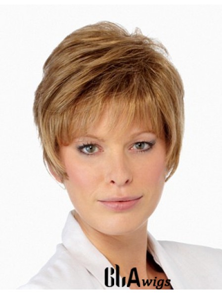 Boycuts Cropped Blonde Straight Amazing Petite Wigs