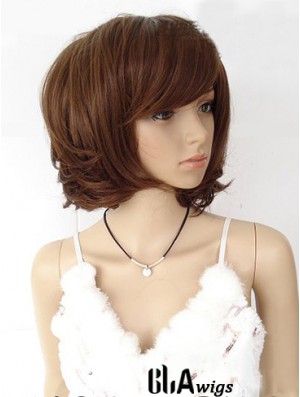 Bobs Straight Auburn Capless Designed Short Wigs