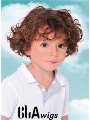 Childs Wig With Capless Curly Style Short Length