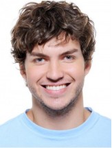 Wavy Synthetic Auburn Lace Front Short Hair Wigs For Men