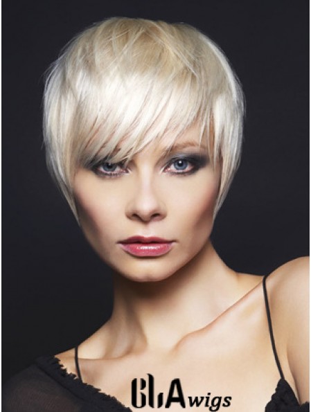 Monofilament Boycuts Short Straight 8 inch Top Fashion Wigs