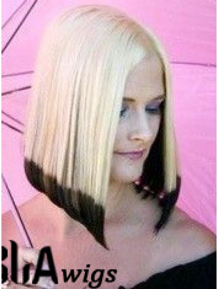 14 inch Ombre/2 Tone Chin Length Bobs Straight Good Lace Wigs