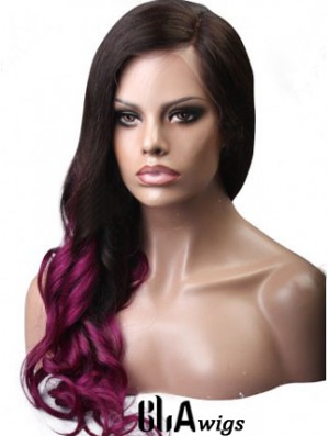 Long Wavy Without Bangs Full Lace 24 inch Hairstyles Black Women Wigs