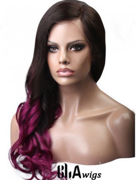 Long Wavy Without Bangs Full Lace 24 inch Hairstyles Black Women Wigs