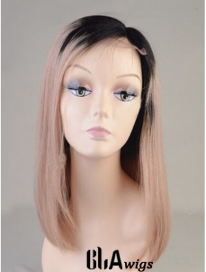 Long Straight Without Bangs Full Lace 14 inch Best Black Women Wigs