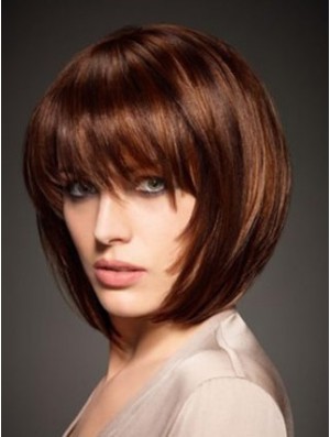 Chin Length Straight Capless Wigs Online Cheap