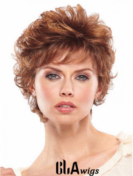 Auburn Short Wavy Classic Capless Wig Sale Online