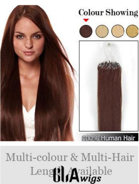 Online Auburn Straight Micro Loop Ring Hair Extensions