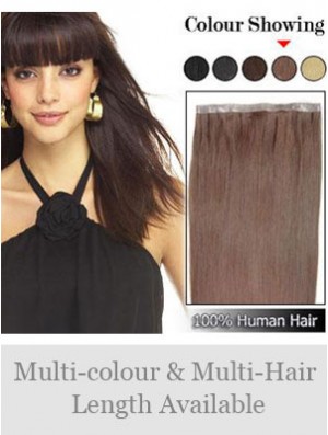 Straight Remy Human Hair Auburn Discount Weft Extensions