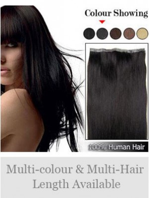 Straight Remy Human Hair Black Incredible Weft Extensions