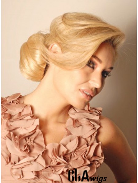 Blonde Hair Piece Bun