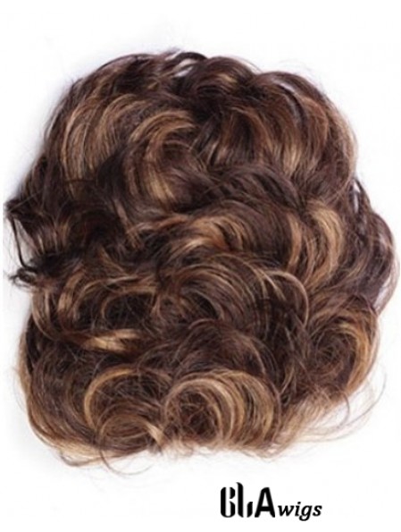 Good Auburn Curly Remy Human Hair Clip In Hairpieces