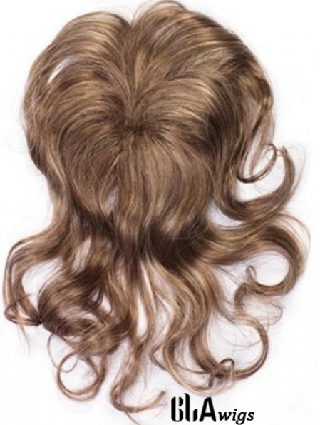 Clip In Hairpieces With Synthettic Wavy Style Brown Color