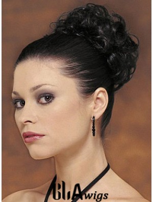 Black Big Bun Hair Piece