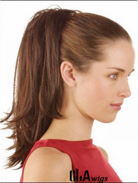 Comfortable Straight Brown Ponytails